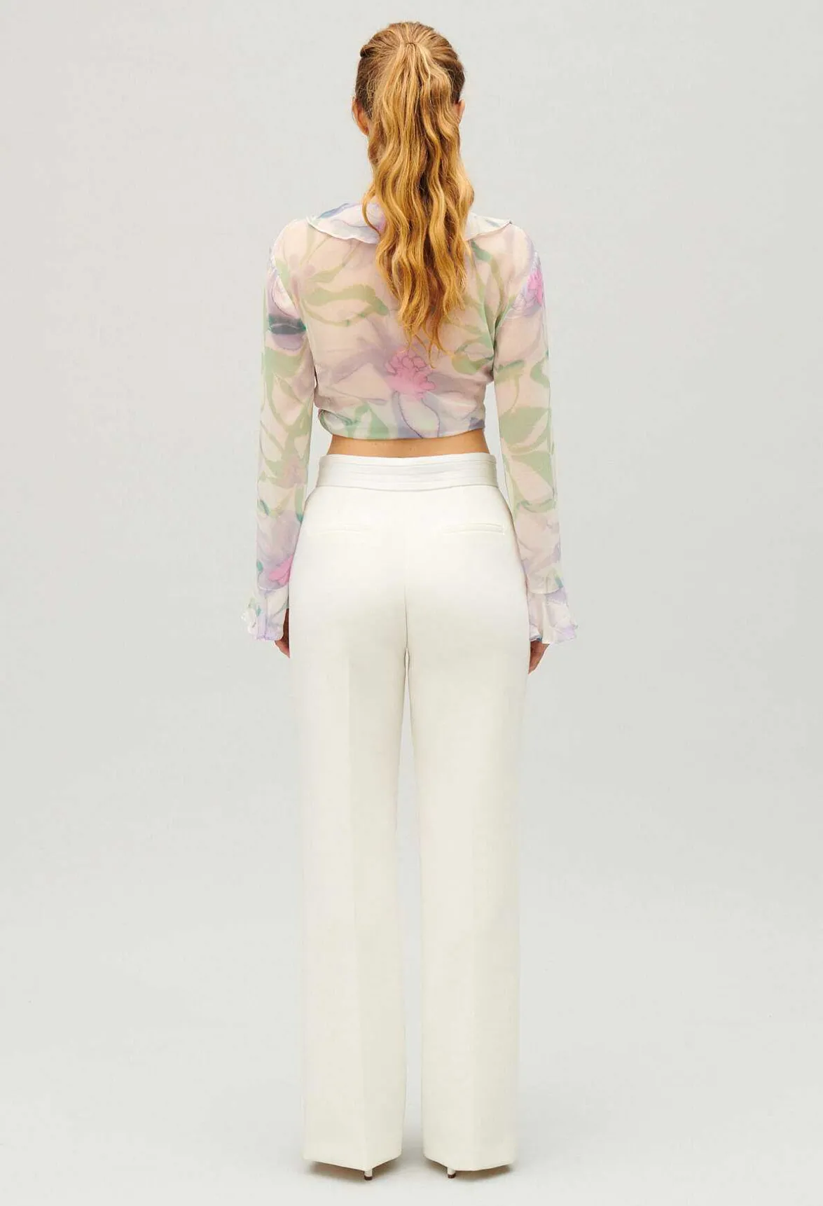 Claudie Pierlot White Straight Tailored Trousers*Women Jeans And Trousers