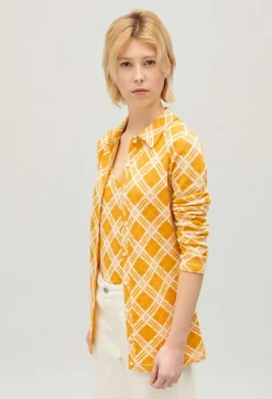 Claudie Pierlot Yellow Checked Cardigan*Women Sweaters And Cardigans