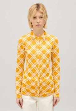 Claudie Pierlot Yellow Checked Cardigan*Women Sweaters And Cardigans